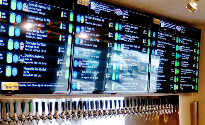 Digital Pour display