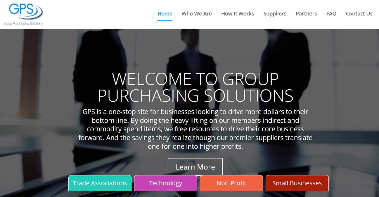 Group Purchasing Solutions homepage