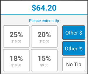 suggested gratuity percentage