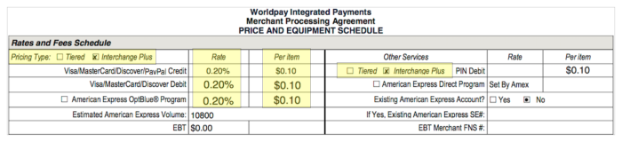 worldpay contract