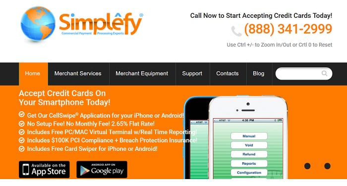Simplefy homepage