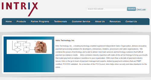 Intrix Technology homepage