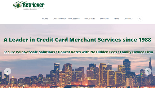 Retriever Payment Systems homepage