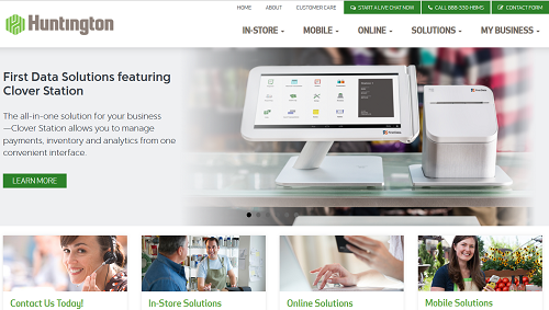 Huntington Merchant Services homepage