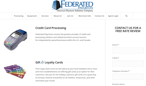 Federated Payments homepage