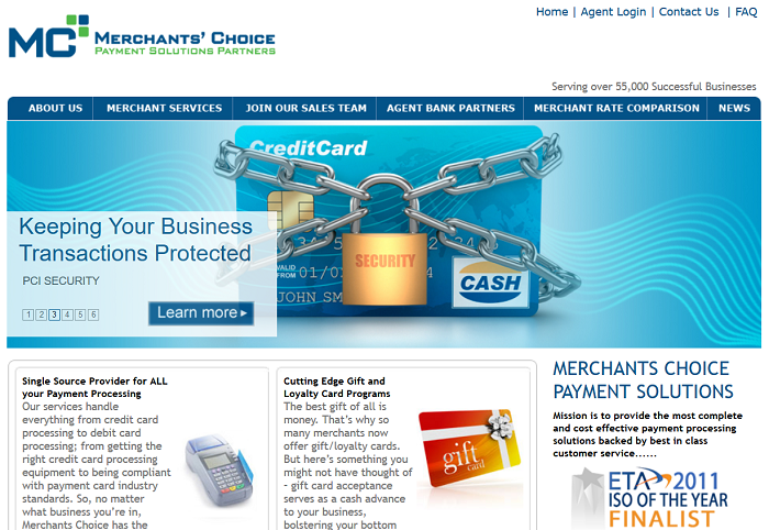 Merchants Choice homepage 2