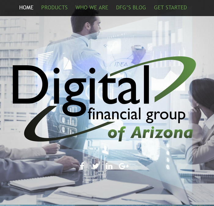 Digital Financial Group homepage