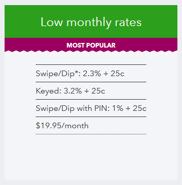 QuickBooks POS rates monthly