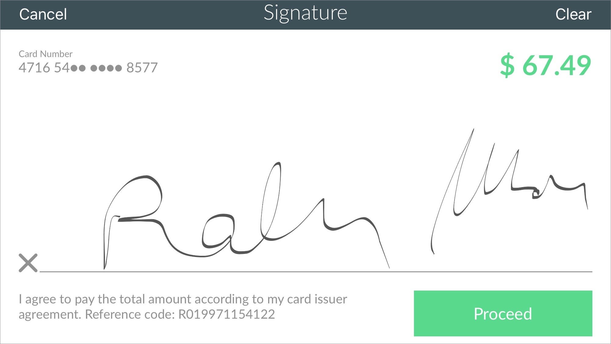 CardPointe signature capture